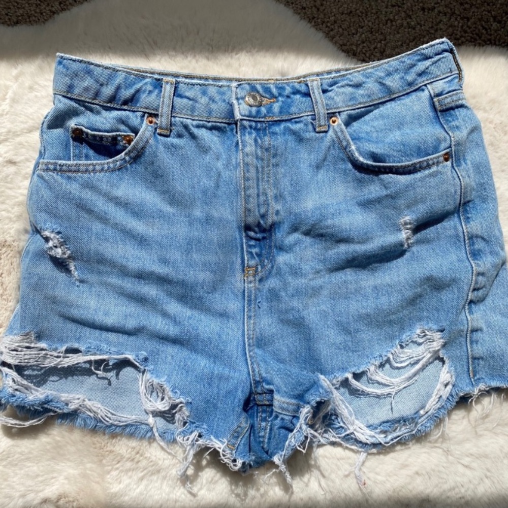 Topshop Moto Mom Shorts